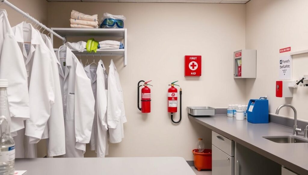 Equipos de seguridad en el laboratorio