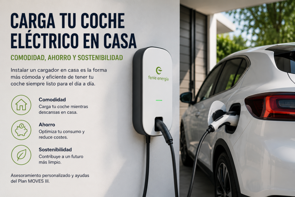 Instalar un cargador para coche eléctrico en casa