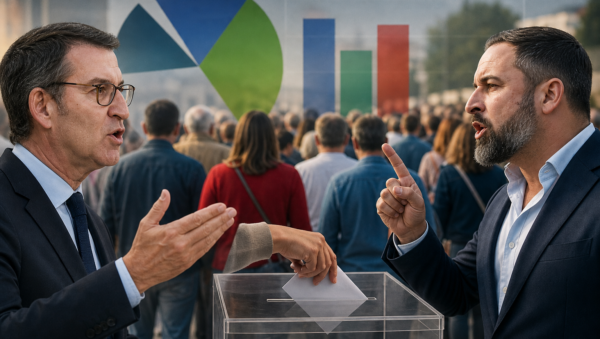 La campaña electoral en España gira en torno al pulso entre PP y Vox y a la brecha entre encuestas